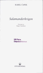 Čapek Karel — Salamanderkrigen