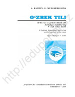 A. Rafiyev, G. Muxamedjanova — Oʻzbek tili 9