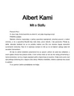 Albert Camus; Stojan Vučićević — Mit o Sizifu