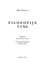 Bela Hamvas — Filozofija vina