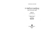 Aurelije Augustin; Tomislav Ladan (prev.) — O državi Božjoj - De civitate Dei. I. svezak. Knjige: I.-X. Latinski i hrvatski tekst