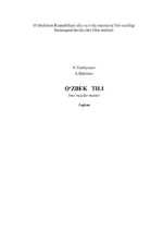 Turniyozov N., Rahimov A. — O'zbek tili