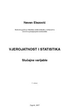 Neven Elezović — Vjerojatnost i statistika - Slučajne varijable