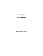 Friedrich A. von Hayek — Put u ropstvo