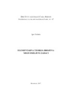Igor Dolinka — Elementarna teorija brojeva: moji omiljeni zadaci