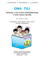 T. Gʻafforova, E. Shodmonov, X. Gʻulomova — Ona tili 1