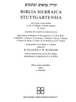 Paul Kahle, Rudolf Kittel, Karl Elliger, Wilhelm Rudolf — Biblia Hebraica Stuttgartensia Fifth Edition