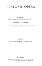Plato — Platonis Opera