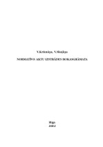 V.Krumina — Normativo aktu izstrādes rokasgrāmata