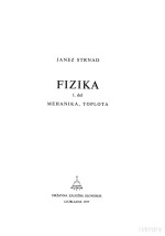 Janez Strnad — Fizika, 1. del - Mehanika. Toplota.