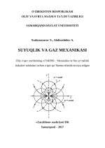 Khudoynazarov Kh., Abdirashidov A. — Suyuqlik va gaz mexanikasi (Fluid and gas mechanics)