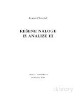 Jaka Cimprič — Rešene naloge iz analize III