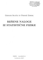 Gregor Skačej, Primož Ziherl — Rešene naloge iz statistične fizike