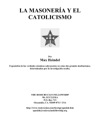 Heindel Max — La Masoneria Y El Catolicismo