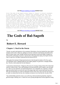 Howard, Robert Ervin — The Gods of Bal-Sagoth