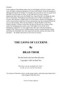 Thor Brad — The Lions of Lucerne