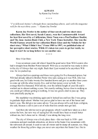 Fowler, Karen Joy — Always