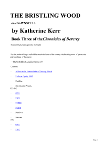 Kerr Katherine — The Bristling Wood