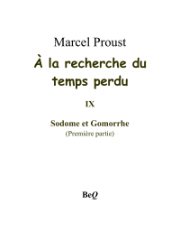 Proust Marcel — Sodome et Gomorrhe - Première partie