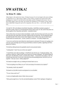 Aldiss, Brian W — Swastika