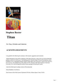 Stephen Baxter — Titan
