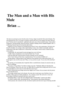Brian Wilson Aldiss — The Man and a Man with His Mule