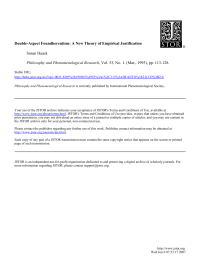 Haack Susan — Double-Aspect Foundherentism