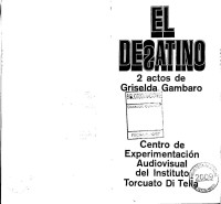Gambaro Griselda — El Desatino (teatro)