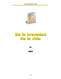 Seneca, Lucio Anneo — De La Brevedad De La Vida