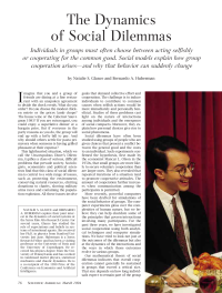 Natalie S Glance, Bernardo A. Huberman — Dynamics Of Social Dilemma