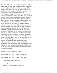 Tolkien, John Ronald Reuel — Morgoth's Ring