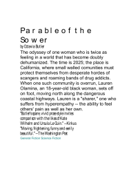 Parable of the Sower | Butler, Octavia E | download on Z-Library