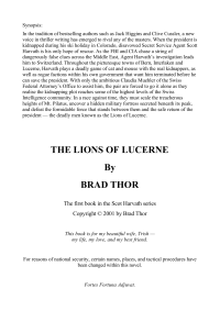 Thor Brad — The Lions Of Lucerne