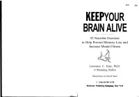 Katz Lawrence C; Rubin Manning — Keep Your Brain Alive