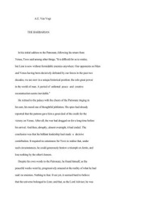 A. E. van Vogt — The Barbarian