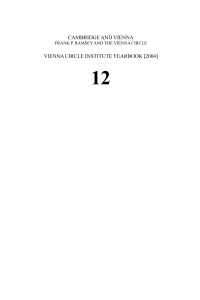 Galavotti Marcia — Ramsey and the Vienna Circle 00