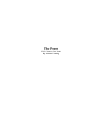 Crowley Aleister — The Poem