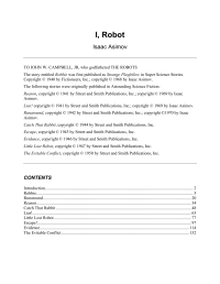 Isaac Asimov — I, Robot