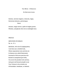 Lewis Matthew — The Monk