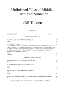 Tolkien, John Ronald Reuel — The Unfinished Tales Of Middle-Earth And Numenor