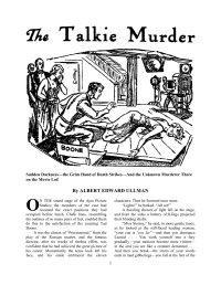 Ullman, Albert Edward — The Talkie Murder