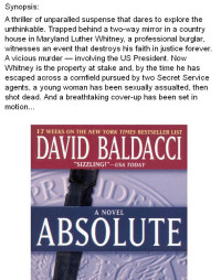David Baldacci — Absolute Power