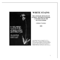 Crowley Aleister — White Stains