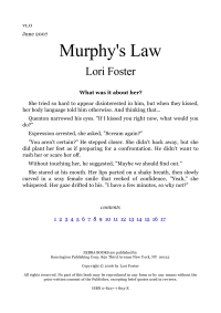Foster Lori — Murphy's Law