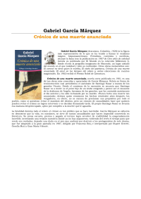 Garcia, Marquez Gabriel — Cronica De Una Muerte Anunciada