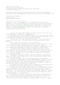 Kelly, James Patrick — Ninety Percent of Everything