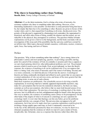 Bede Rundle — Why there is Something rather than Nothing
