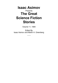 Isaac Asimov, Martin H. Greenberg — Isaac Asimov Presents The Great SF Stories 11 (1949)