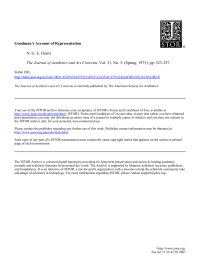 Harris, N G E — Goodman's Account of Representation