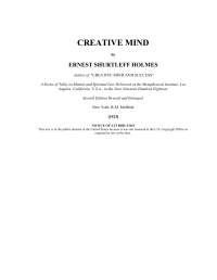 Holmes Ernest — Creative Mind